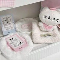 Thumbnail for Cute Plush Narutomaki Square Plush Coaster - ArtGalleryZen