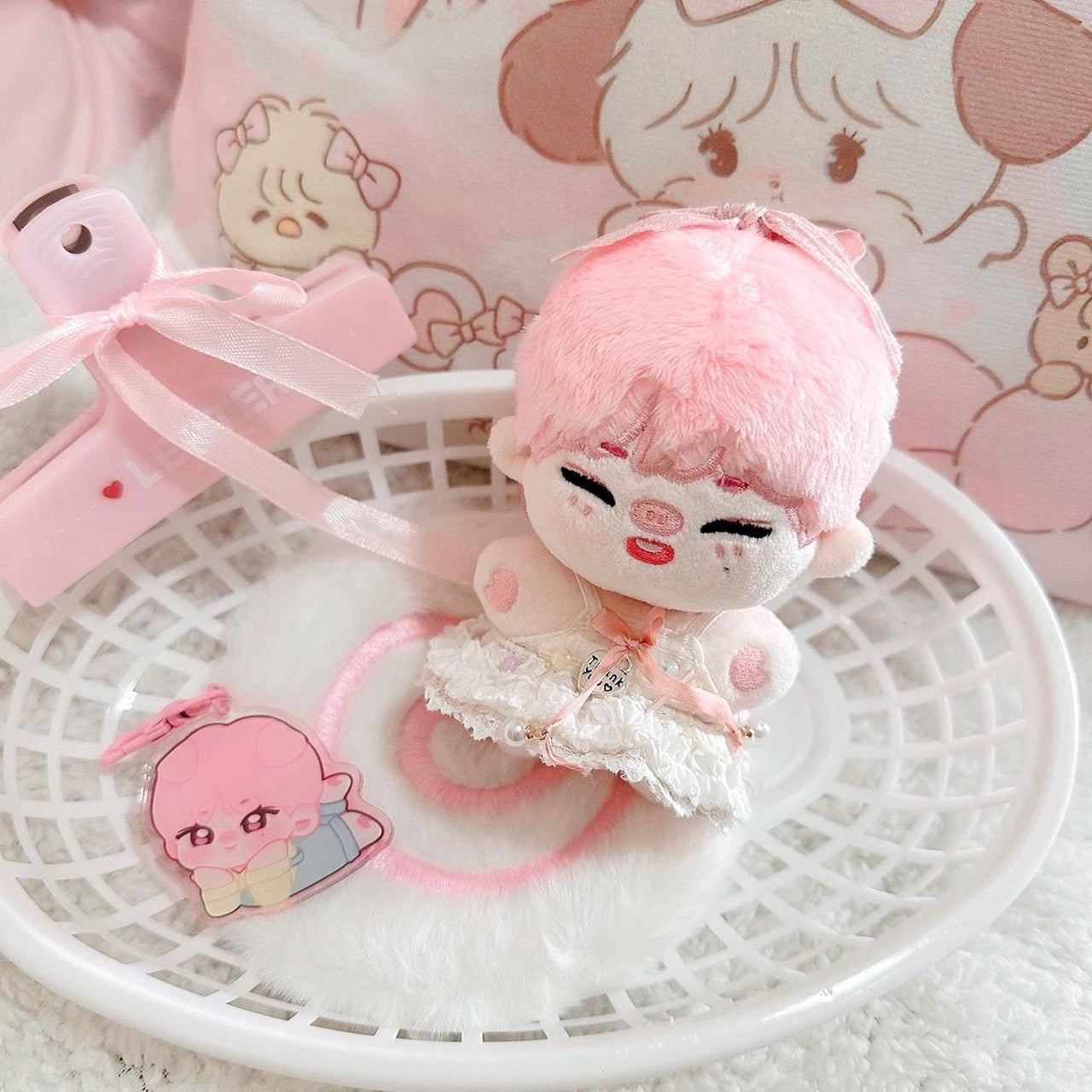 Cute Plush Narutomaki Square Plush Coaster - ArtGalleryZen