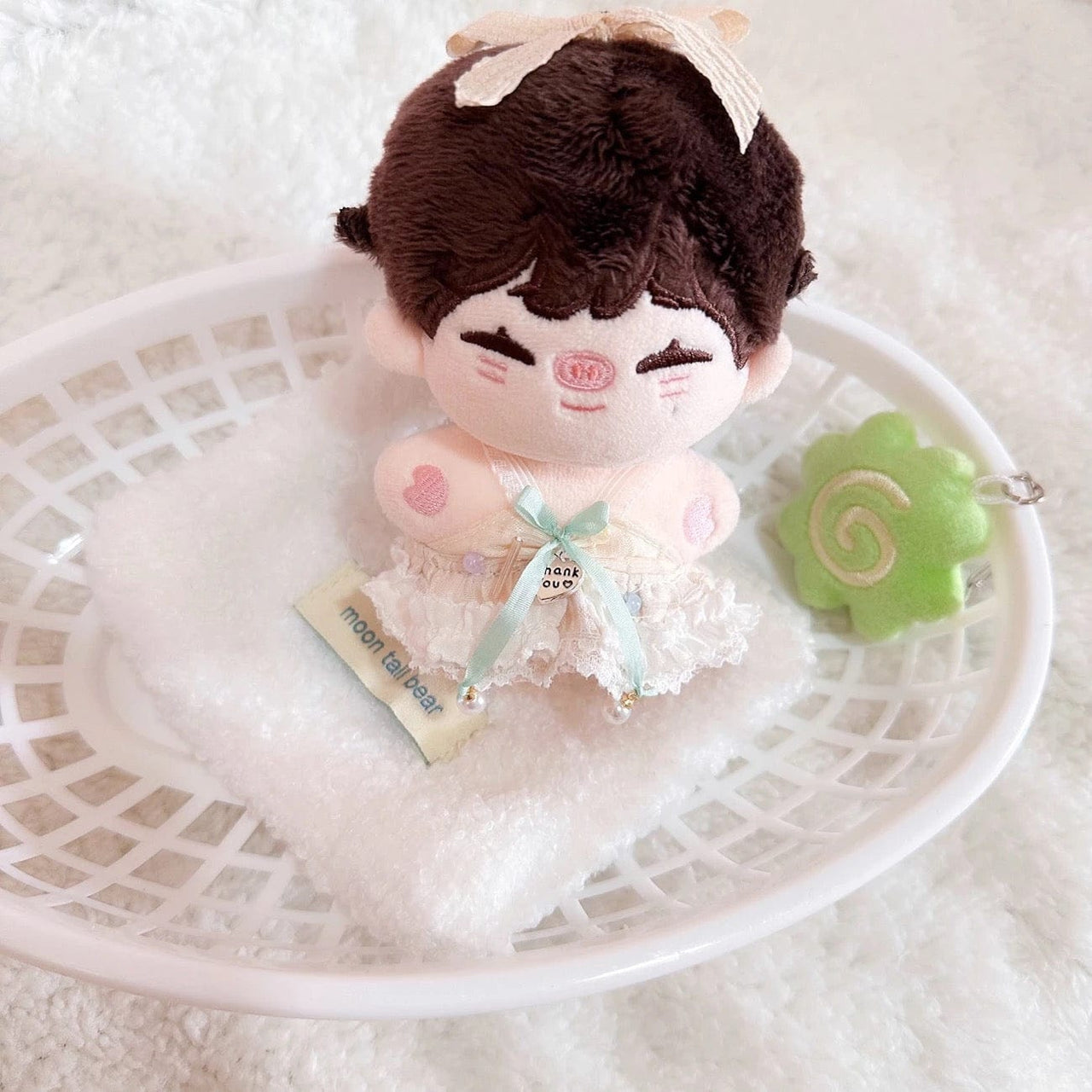 Cute Plush Narutomaki Square Plush Coaster - ArtGalleryZen