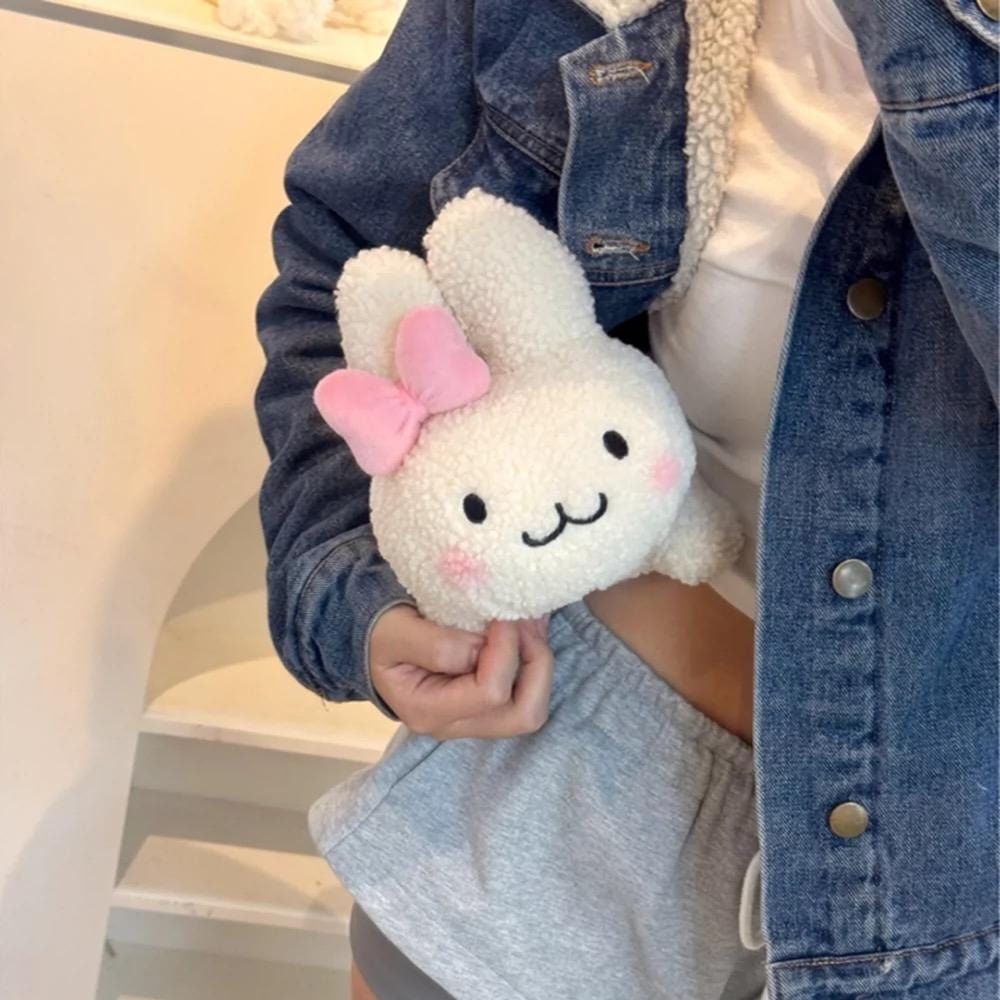 Cute Plush Rabbit Car Tissue Holder Tissue Bag