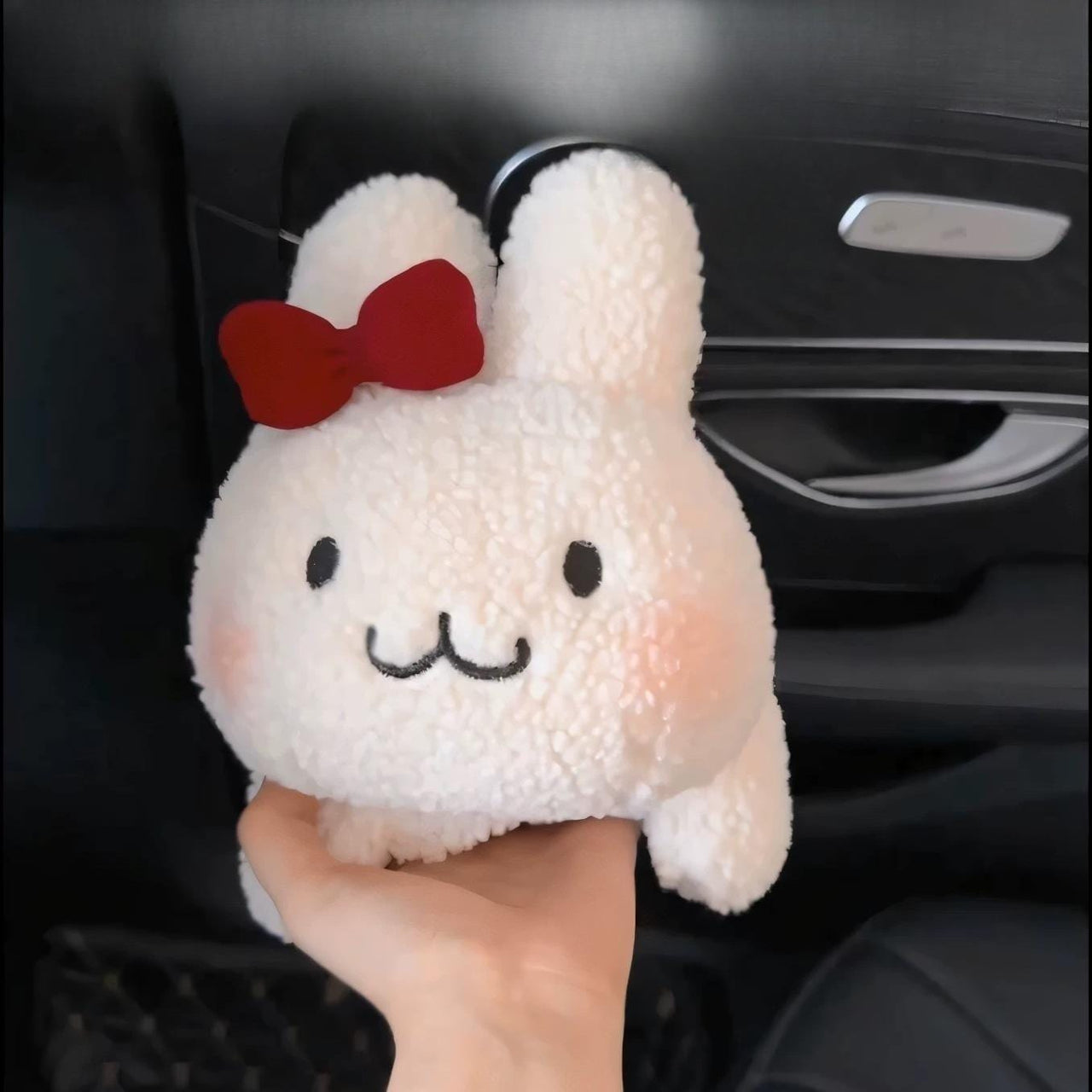 Cute Plush Rabbit Car Tissue Holder Tissue Bag