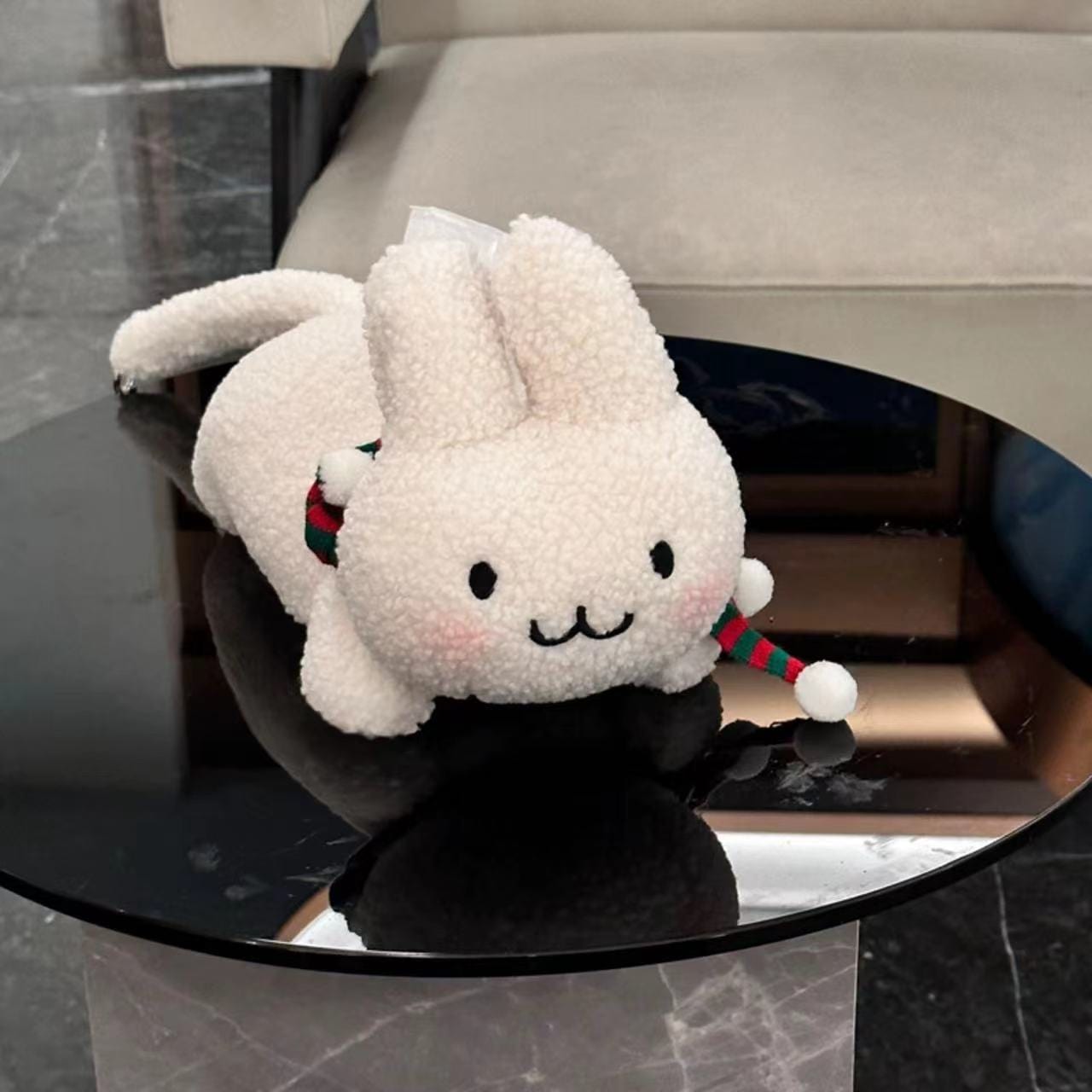 Cute Plush Rabbit Car Tissue Holder Tissue Bag