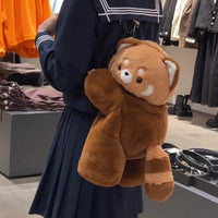 Thumbnail for Cute Plush Raccoon Panda Crossbody Bag Backpack - ArtGalleryZen