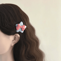 Thumbnail for Cute Plush Star Bowknot Hair Clip Set - ArtGalleryZen