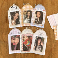 Thumbnail for Cute Puppy Angel Bowknot Kpop Keychain Photocard Holder - ArtGalleryZen