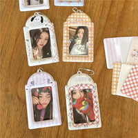Thumbnail for Cute Puppy Angel Bowknot Kpop Keychain Photocard Holder - ArtGalleryZen