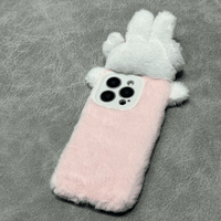 Thumbnail for Cute Rabbit Plush Furry iPhone Case - ArtGalleryZen