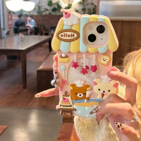 Thumbnail for Cute Rilakkuma Dessert House Hollow iPhone Case - ArtGalleryZen
