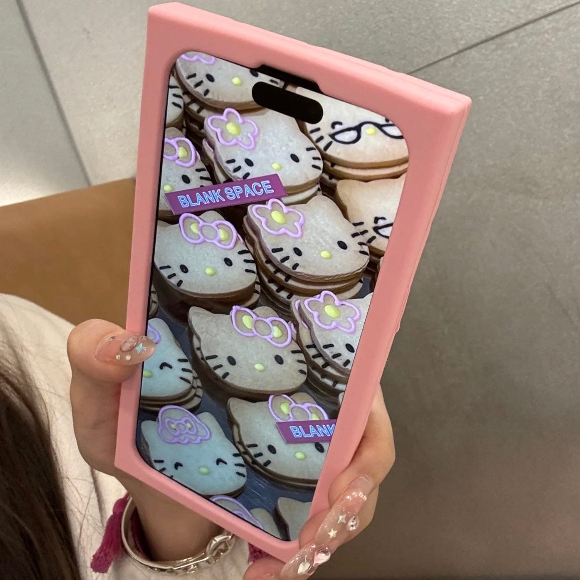 Cute Rilakkuma Hello Kitty Chocolate Silicone iPhone Case - ArtGalleryZen