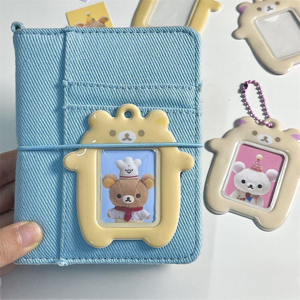 Cute Rilakkuma Kpop Keychain Photocard Holder - ArtGalleryZen