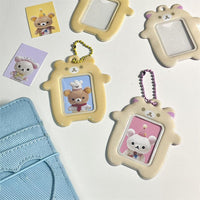 Thumbnail for Cute Rilakkuma Kpop Keychain Photocard Holder - ArtGalleryZen