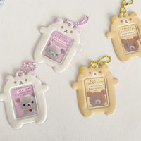 Thumbnail for Cute Rilakkuma Kpop Keychain Photocard Holder - ArtGalleryZen