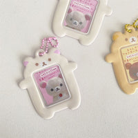 Thumbnail for Cute Rilakkuma Kpop Keychain Photocard Holder - ArtGalleryZen