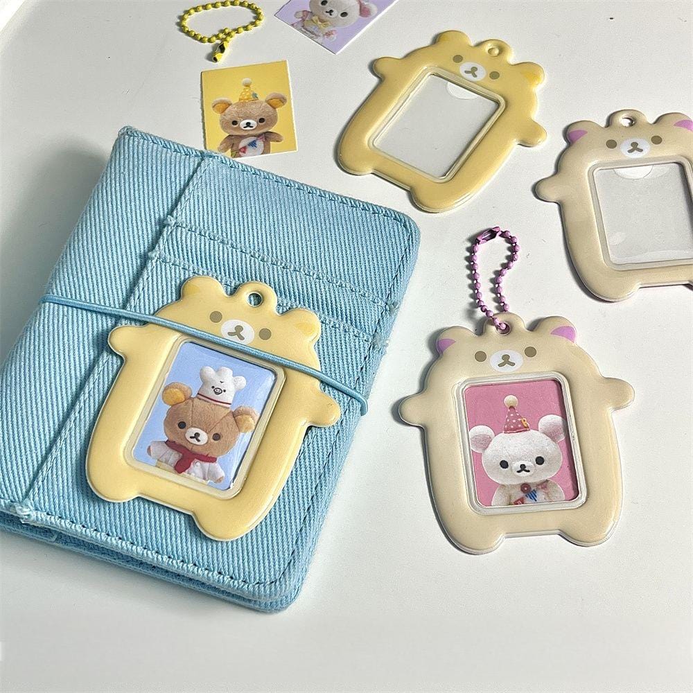 Cute Rilakkuma Kpop Keychain Photocard Holder - ArtGalleryZen