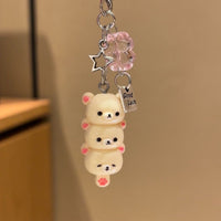 Thumbnail for Cute Rilakkuma Lucky Clover Keychain Phone Strap - ArtGalleryZen
