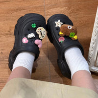 Thumbnail for Cute Rilakkuma Lucky Clover Sandals Decoration Shoe Charms - ArtGalleryZen