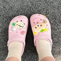 Thumbnail for Cute Rilakkuma Lucky Clover Sandals Decoration Shoe Charms - ArtGalleryZen