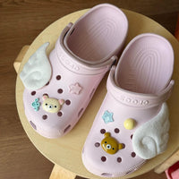 Thumbnail for Cute Rilakkuma Plush Wings Sandals Decoration Shoe Charms - ArtGalleryZen