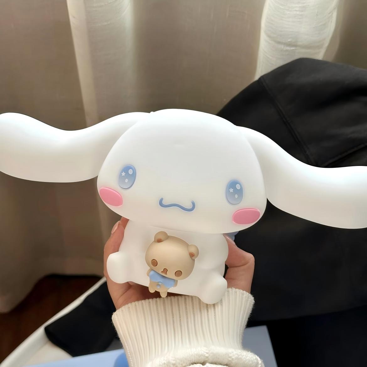 Cute Sanrio Cinnamoroll Angel Touch Silicone Night Light - ArtGalleryZen