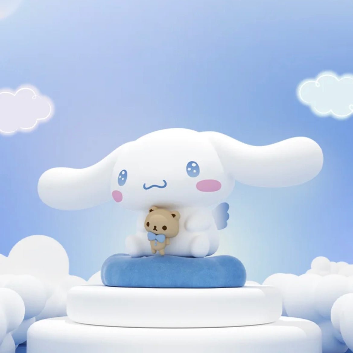 Cute Sanrio Cinnamoroll Angel Touch Silicone Night Light - ArtGalleryZen