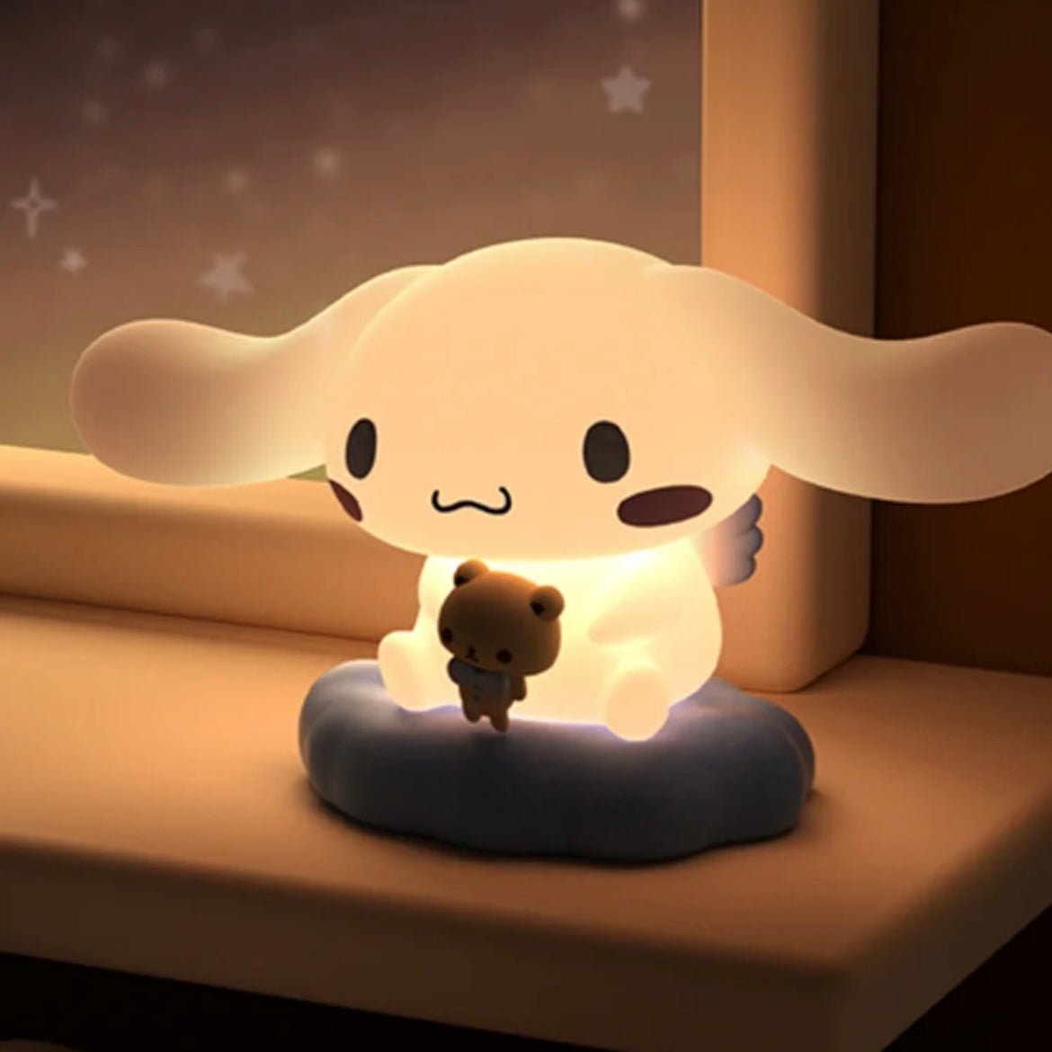 Cute Sanrio Cinnamoroll Angel Touch Silicone Night Light - ArtGalleryZen