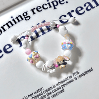 Thumbnail for Cute Sanrio Sugarbunnies Cupcake Glass Bead Chain Bracelet