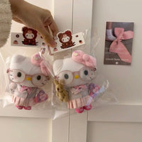 Thumbnail for Cute School Uniform Hello Kitty Plush Keychain Doll - ArtGalleryZen