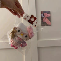 Thumbnail for Cute School Uniform Hello Kitty Plush Keychain Doll - ArtGalleryZen
