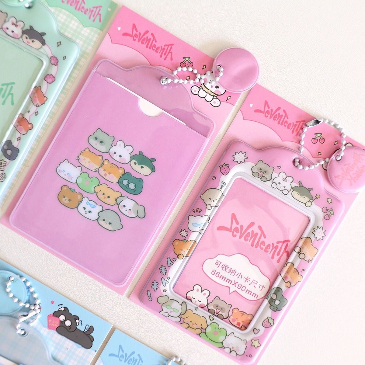 Cute SEVENTEEN Carat Kpop Keychain Photocard Holder - ArtGalleryZen