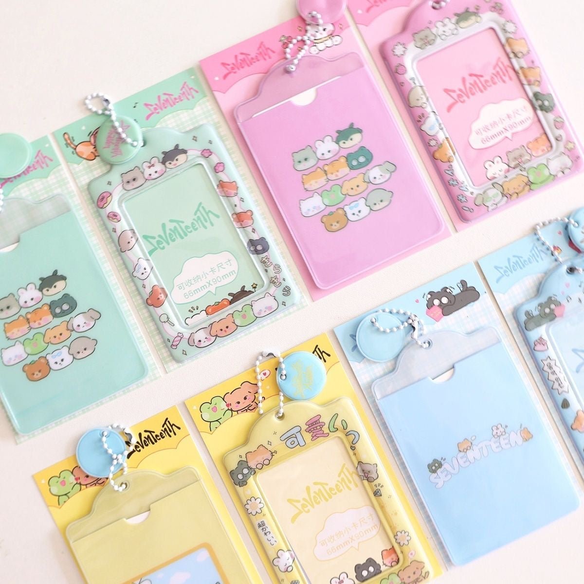 Cute SEVENTEEN Carat Kpop Keychain Photocard Holder - ArtGalleryZen