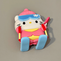 Thumbnail for Cute Skiing Sanrio Hello Kitty Silicone AirPods Earphone Case