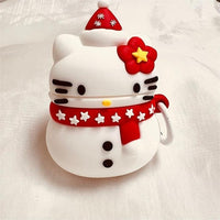 Thumbnail for Cute Snowman Sanrio Hello Kitty Silicone AirPods Earphone Case