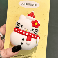 Thumbnail for Cute Snowman Sanrio Hello Kitty Silicone AirPods Earphone Case