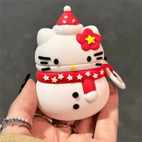 Thumbnail for Cute Snowman Sanrio Hello Kitty Silicone AirPods Earphone Case