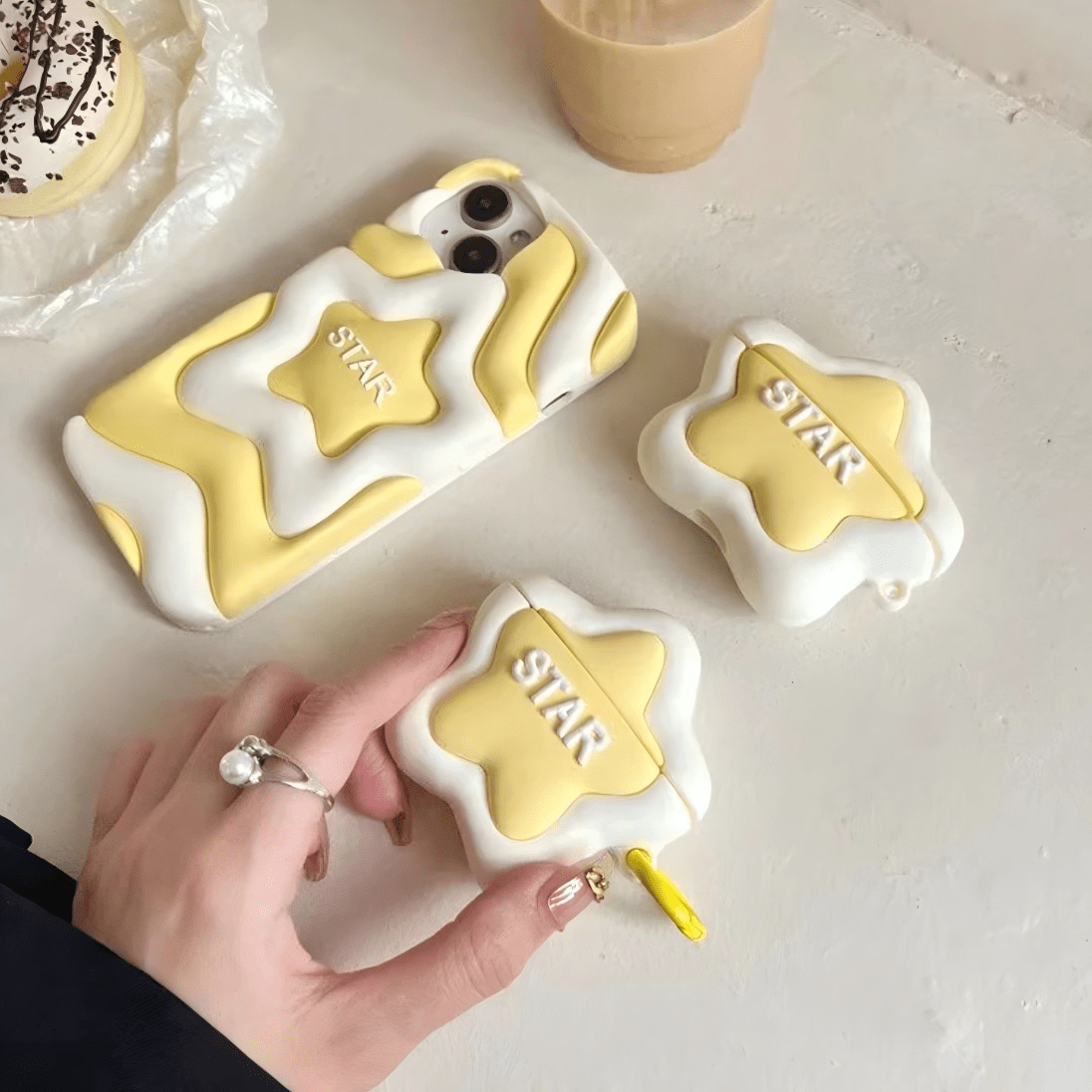 Cute Star AirPods Earphone Case - ArtGalleryZen