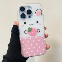 Thumbnail for Cute Strawberry Bunny iPhone Case - ArtGalleryZen