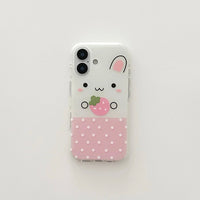 Thumbnail for Cute Strawberry Bunny iPhone Case - ArtGalleryZen