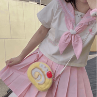 Thumbnail for Cute Strawberry Cake Bow Crossbody Bag - ArtGalleryZen