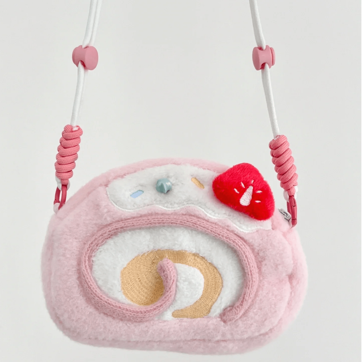 Cute Strawberry Cake Bow Crossbody Bag - ArtGalleryZen