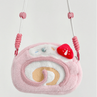 Thumbnail for Cute Strawberry Cake Bow Crossbody Bag - ArtGalleryZen