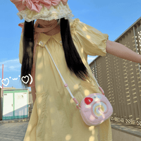 Thumbnail for Cute Strawberry Cake Bow Crossbody Bag - ArtGalleryZen