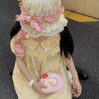 Thumbnail for Cute Strawberry Cake Bow Crossbody Bag - ArtGalleryZen