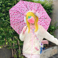 Thumbnail for Cute Strawberry Folding Umbrella - ArtGalleryZen