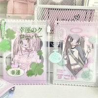 Thumbnail for Cute Strawberry Lucky Clover Candy Bag Kpop Keychain Photocard Holder - ArtGalleryZen