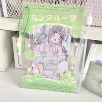 Thumbnail for Cute Strawberry Lucky Clover Candy Bag Kpop Keychain Photocard Holder - ArtGalleryZen