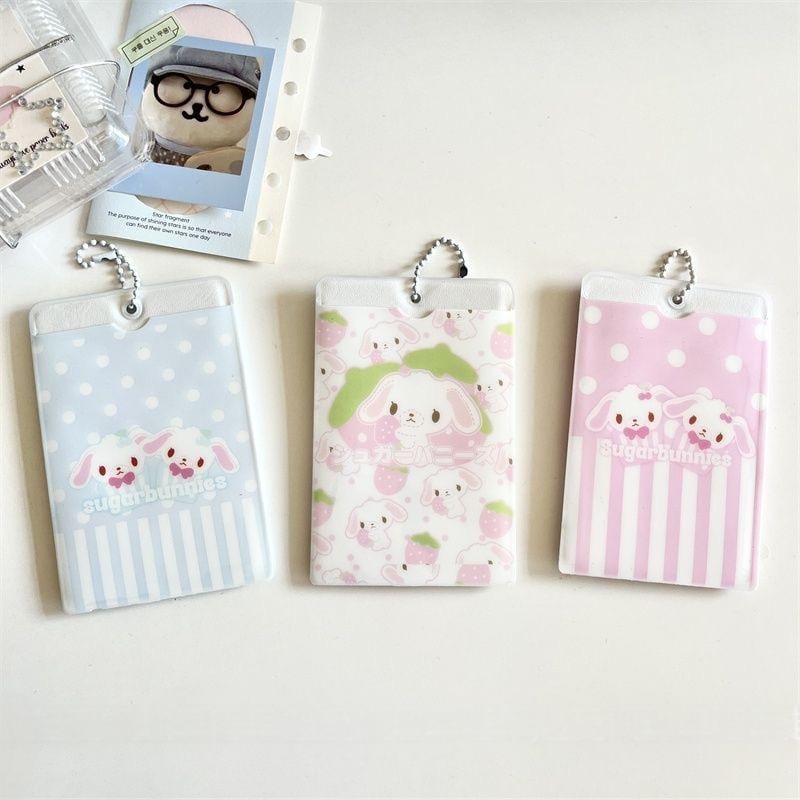 Cute Sugarbunnies Kpop Keychain Photocard Holder - ArtGalleryZen