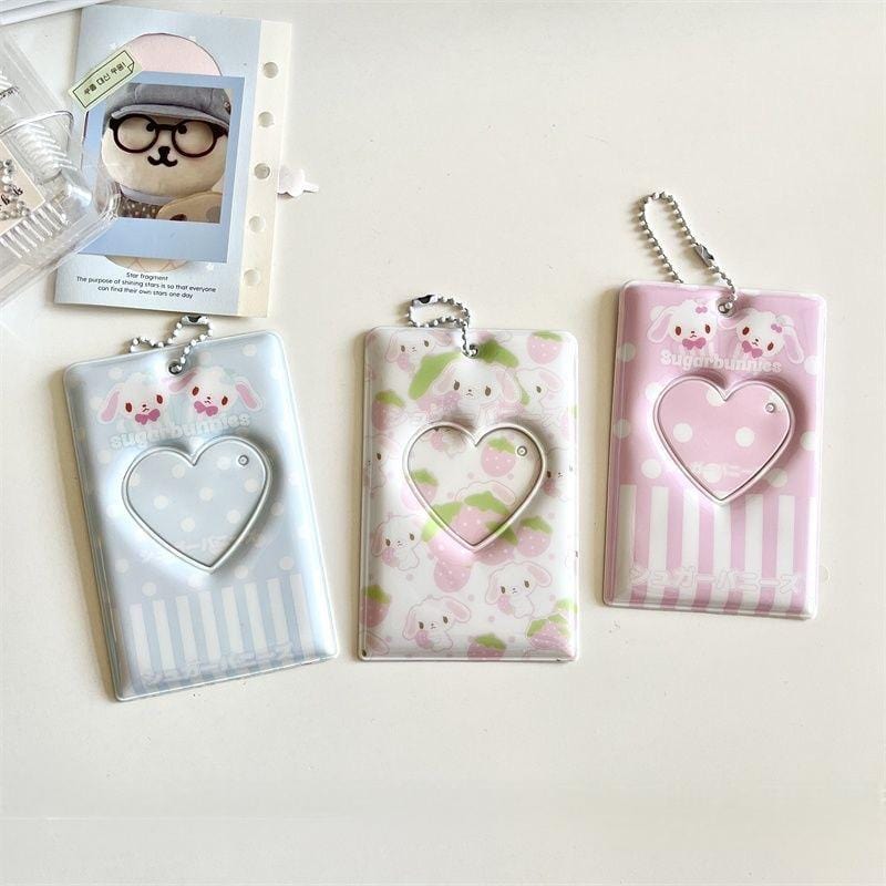 Cute Sugarbunnies Kpop Keychain Photocard Holder - ArtGalleryZen