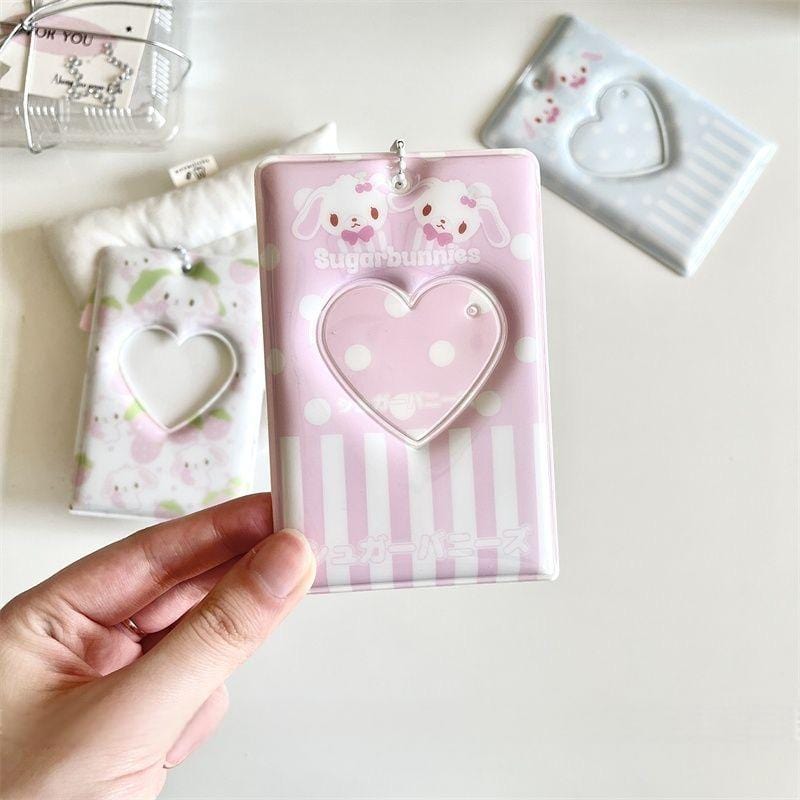 Cute Sugarbunnies Kpop Keychain Photocard Holder - ArtGalleryZen