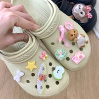 Thumbnail for Cute Sylvanian Bowknot Crocs Sandals Decoration Shoe Charms - ArtGalleryZen