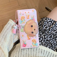 Thumbnail for Cute Sylvanian Families Leather Flip iPhone Case With Charm - ArtGalleryZen